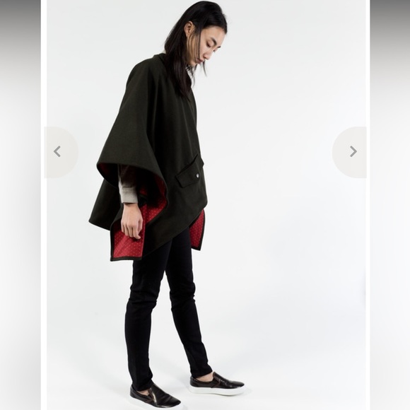 Bridge & Burn Faye Wool Blend Cape Poncho - Picture 6 of 12